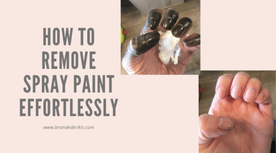spray paint covered hands and clean hands washed effortlessly