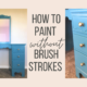 How To Paint Without Brush Strokes (On A Painted Vanity)